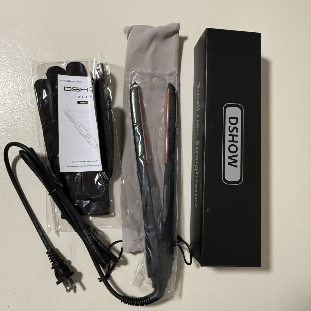 DSHOW Small Hair Straightener 1/2" Flat Iron – Model HL-018